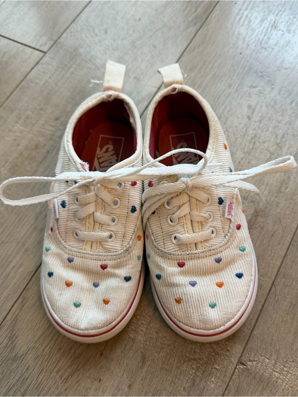 Toddler Corduroy Heart Stitched Vans
